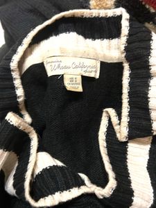 Stylish Black V-Neck Sweater