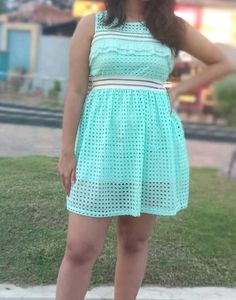 Mint Green Crochet Dress