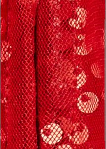 peppermint red sequince dress