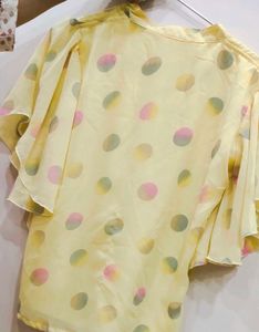 Polka Dot Sheer Top