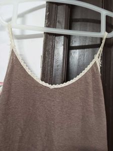 selling brown thrift string top