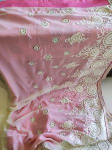 New Party Wear Saree With Stiched Blouse