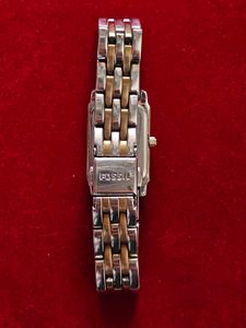 Fossil Two-Tone Rectangle Watch