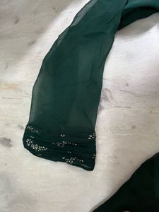 Beautiful green anarkali frock