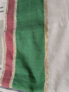 White Silk 9 Mtr Matirial
