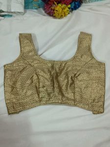 Elegant Gold Embroidered Blouse