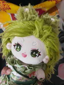 Cute Plush Toy with Green Hair