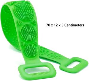 Silicone Body Scrubber for Bath Green Color