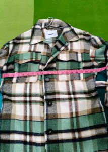ONLY Plaid Shacket with Belt