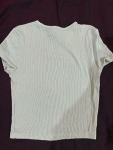 H&amp;M Ribbed Cropped Top