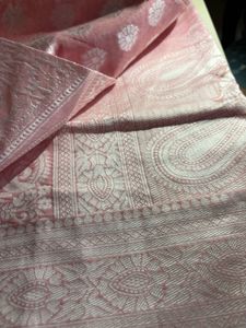Pink Banarasi Silk Saree