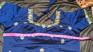 Fully stitched Elegant Blue and Gold Lehenga Choli