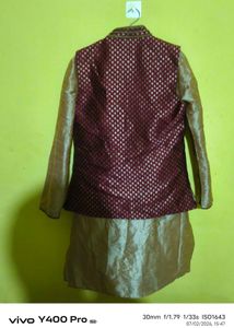 Men's Ethnic Kurta Set with Nehru Jacket