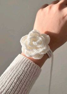 Boho Pink Crochet Flower Choker