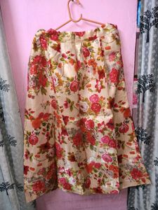 Floral Print Lehenga Choli Set