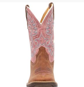Durango Pink Embroidered Cowgirl Boots