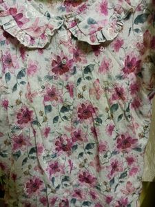 Floral Print Blouse with Sequins