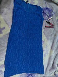 Royal Blue Lace midi