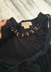 combo of  Black Long Sleeve Crop Top and sleeveles