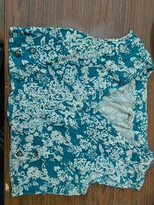 Floral Print Button-Up Top
