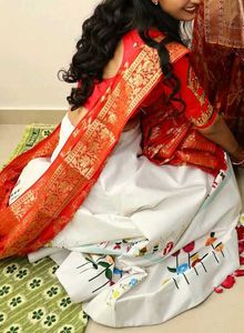 kanku pagla Beautiful Red &amp; White Lehenga Choli