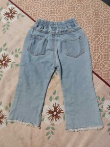 Cute Heart Embroidered Denim Jeans