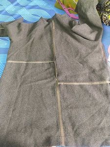 Vintage Grey Zip-Up Top
