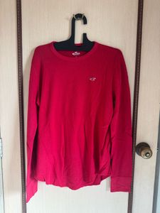 Hollister Red Sweatshirt