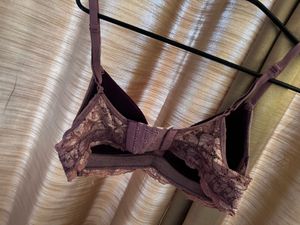Lace Trim Padded Bra