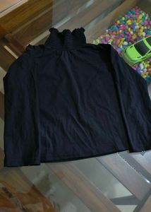 Classic Black Turtleneck Top