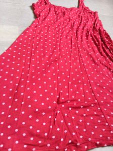 Cute Red Polka Dot Dress