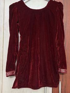 Elegant Velvet Kurta
