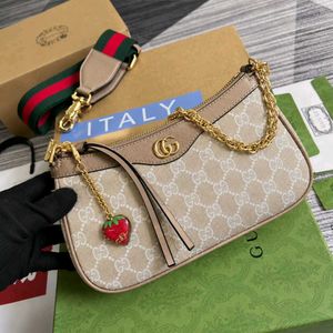 Gucci Strawberry Charm Shoulder Bag