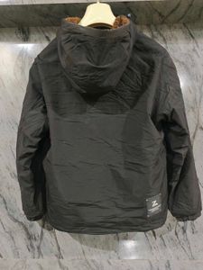 Men's Dark Hooded Jacket