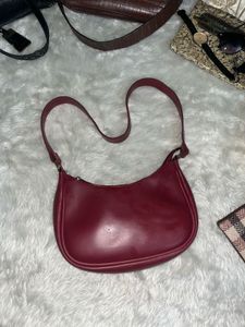 Chic Burgundy Hobo Bag