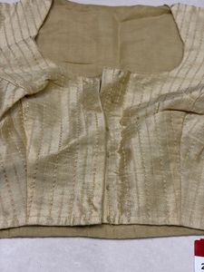 Stylish Gold Striped Blouse