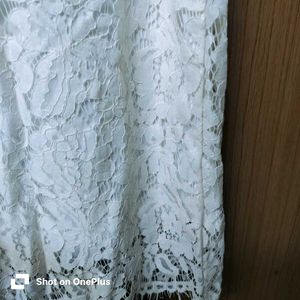Elegant White Lace Dress