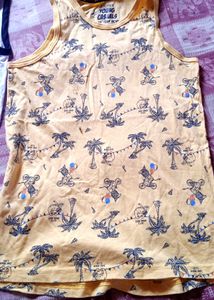 Jockey Yellow Print Tank Top
