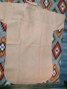 Orange Short Sleeve Kurta