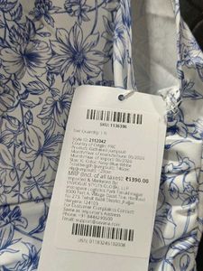 Blue Floral Sleeveless Dress