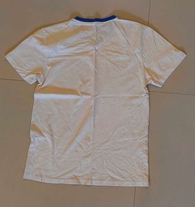 White T-Shirt with 'M' Graphic