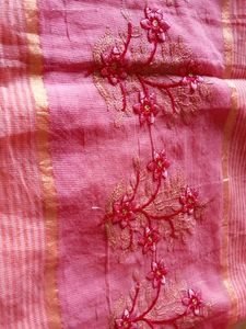Pink Embroidered Kurta