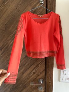 Boho Print Crop Top