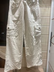 Beige Cargo Pants