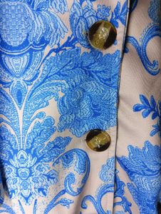 Blue Floral Longline Blazer