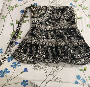 Boho Print Wrap Skirt