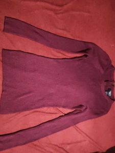 Burgundy Long Sleeve Top
