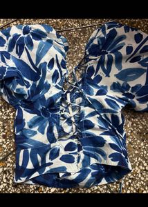 Dressberry Floral Print Crop Top
