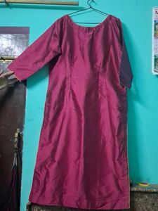 Beautiful Magenta Kurta Set with Trousers