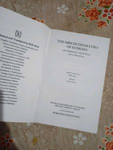 The Mrichchhakatika of Sudraka Book